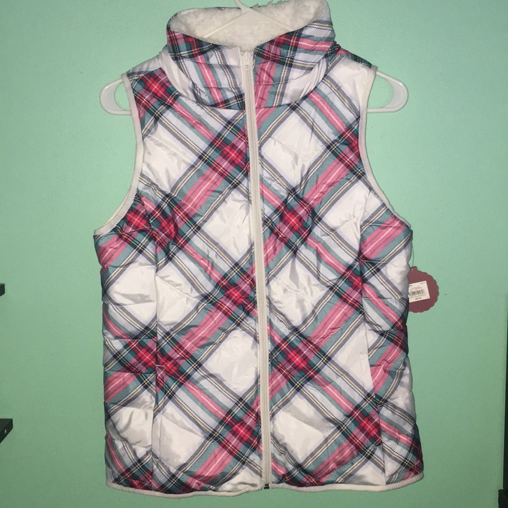 Plaid Puffer Vest